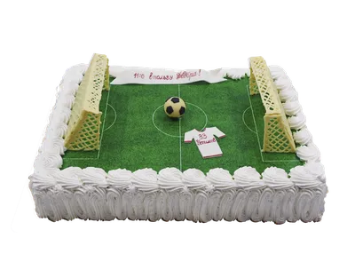 Торт футбольное поле на заказ в Москве – цена от 2 790 ₽, начинки, фото,  доставка