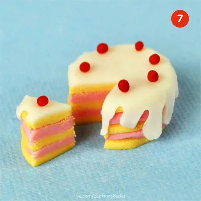Как слепить торт из пластилина Zephyr? - YouTube