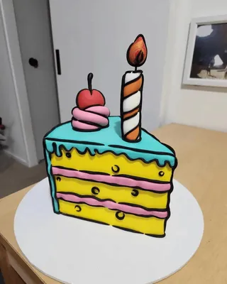 Торт ко дню рождения свадебный торт, торт, день рождения, ручная роспись,  Акварельная живопись, нарисованная, еда png | PNGWing