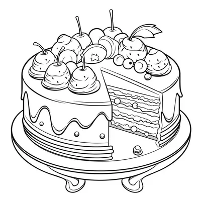 Торты День Рождения Торт Свечами Празднования Ручная Нарисованная Векторная  Абстракция Векторное изображение ©YuliyaLins 469833938
