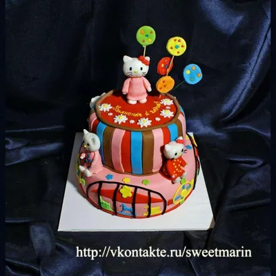 Торт Хєллоу Китти купить в Киеве | Exclusive Cake