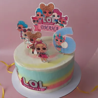 Продуктовый Интернет-магазин MAGNIT.TJ — Праздничный торт Куклы L.O.L. (на  заказ от 555®) цена за 1.5 кг