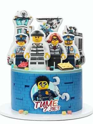 Lego Police Station Cake