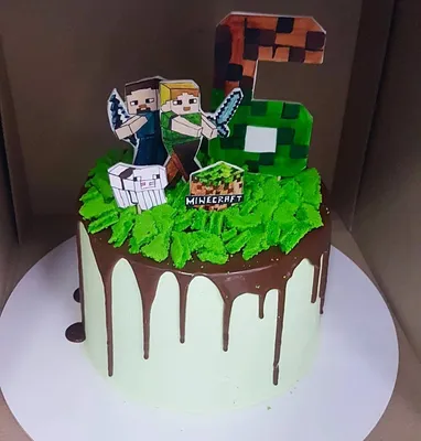Квадратный тортик ⬛ и капейки ◽▫в стиле Майнкрафт - строим правильный  праздник😉🎉🎮 | Торт minecraft, Декоративные тортики, Торт на день рождения