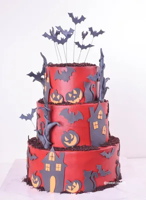 Торт в стиле Хэллоуин на заказ в СПб | Шоколадная крошка