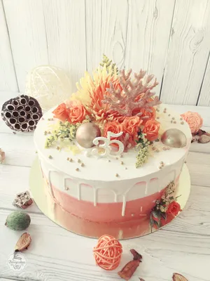 Торт на Коралловую свадьбу - Торты Fairycakes