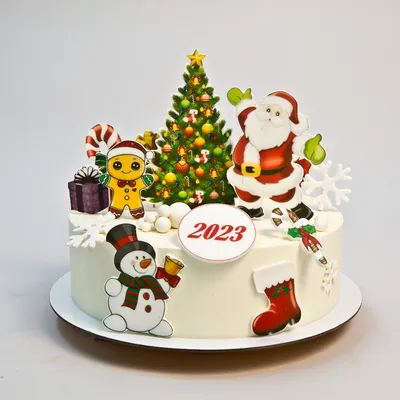 Торт Стильный новый год * 2000 руб. | Заказ тортов на Новый год от 1 кг,  недорого с доставкой по СПб