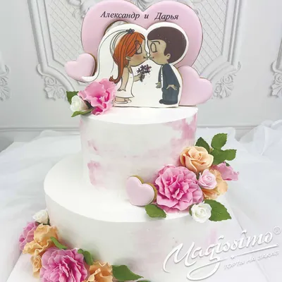Торт на серебряную свадьбу (27) - купить на заказ с фото в Москве