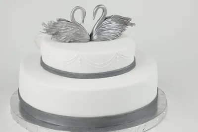 Торт на серебряную свадьбу (36) - купить на заказ с фото в Москве