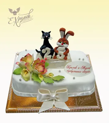 Торт на серебряную свадьбу (32) - купить на заказ с фото в Москве