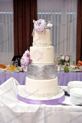 Торт на серебряную свадьбу (49) - купить на заказ с фото в Москве