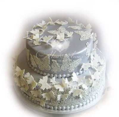 Тортик на серебряную свадьбу 😍🎂💗 3 кг 4500₽ # еленаграфторт  #тортназаказтюмень #торттюмень | Instagram