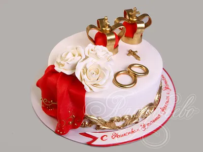 Торт на Венчание 30085220 стоимостью 4 680 рублей - торты на заказ  ПРЕМИУМ-класса от КП «Алтуфьево»