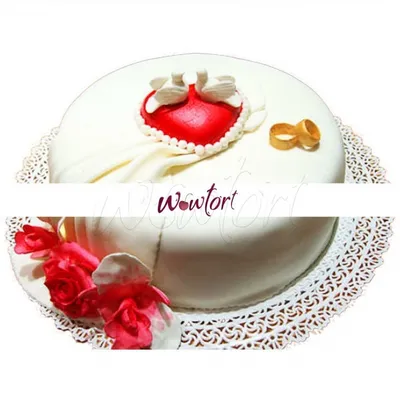 Торт на венчание на заказ по цене 1050 руб./кг в кондитерской Wonders | с  доставкой в Москве