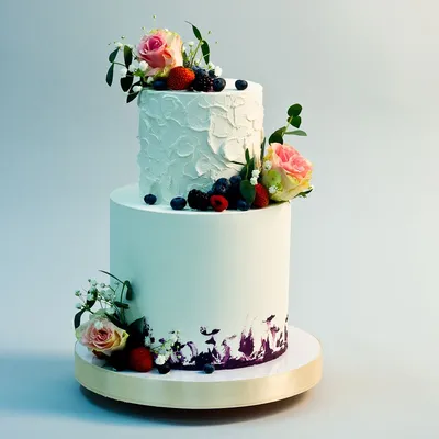 Многоярусный торт на свадьбу с доставкой по Томску