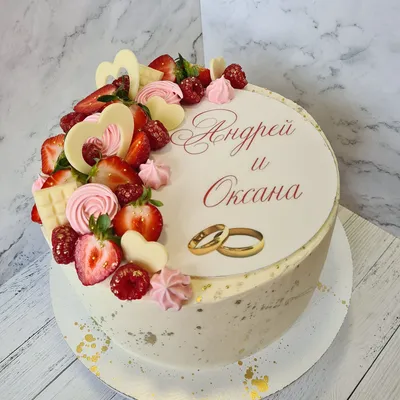 Торт на свадьбу №1048 по цене: 2500.00 руб в Москве | Lv-Cake.ru