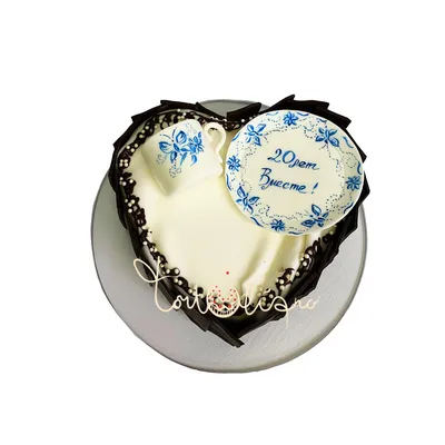 Торт на свадьбу «Ферерро Роше» c фигурками, сердцем и кристаллами заказать  в Севастополе с доставкой - купить на заказ