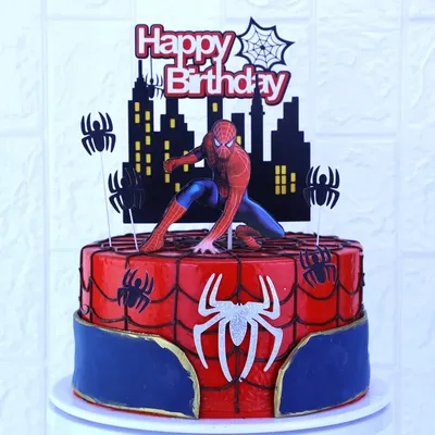 Картинка для торта \"Человек паук Халк\" - PT2196 - пищевая печать на торте,  сахарной, вафельной бумаге | Printort.uz