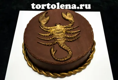 Торт Скорпион на заказ в СПб | Шоколадная крошка