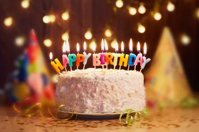 Торт со свечками | Birthday candles, Candles, Birthday