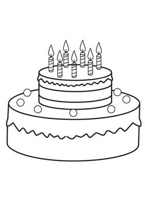 Торт со свечами - 60 фото