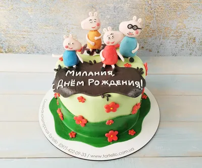 Фото торт Свинка Пеппа | Торты на заказ в Одессе