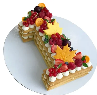 Торт - цифра на 1 сентября – купить за 3 890 ₽ | Кондитерская студия LU TI  SÙ торты на заказ