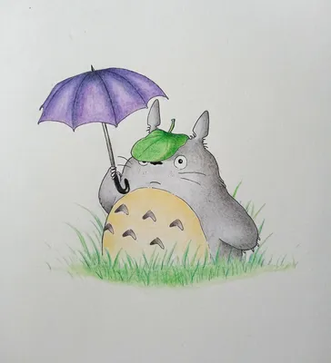 How to Draw Totoro 🌱 My Neighbor Totoro - YouTube