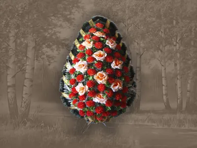 Траурный букет \"Внутренний покой\"» с розами - купить во Владивостоке за 5  500 руб