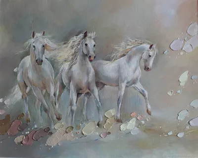 Набор для вышивания \"PANNA\" S-1530 \"Три белых коня\" 45 х 34 см