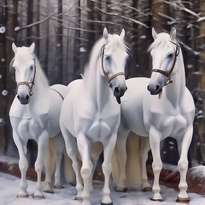 Эх, три белых коня - декабрь, январь и февраль :: Игорь Дворецкий –  Социальная сеть ФотоКто