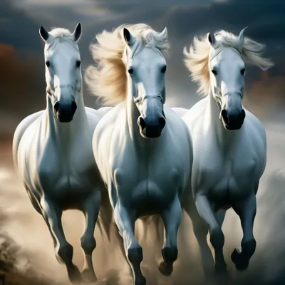 Pazlov.net |Пазлы \"Три белых коня\", 600 элементов (11111) . Цена, купить  Пазлы \"Три белых коня\", 600 элементов (11111) в Киеве,