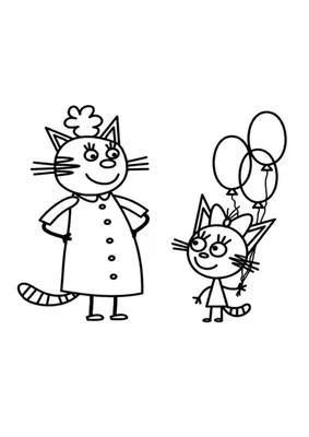 Карамелька | Три кота вики | Fandom | Детские аппликации, Детские темы,  Шаблоны печати