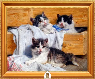 Три котенка играют с одеждой\" Арт.\"МЖ0996\"
