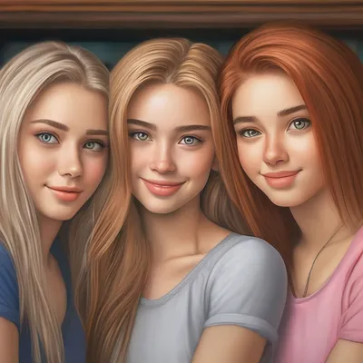 Купить картину-постер \"Три подруги Блэр, Хайли и Айла на постере к  мультфильму \"Барби: Академия принцесс\" (Barbie: Princess Charm School)\" с  доставкой недорого | Интернет-магазин \"АртПостер\"