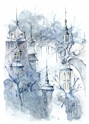 ледяной замок Снежной королевы, стоящей на горе Иллюстрация штока -  иллюстрации насчитывающей справедливо, фантазия: 265208439