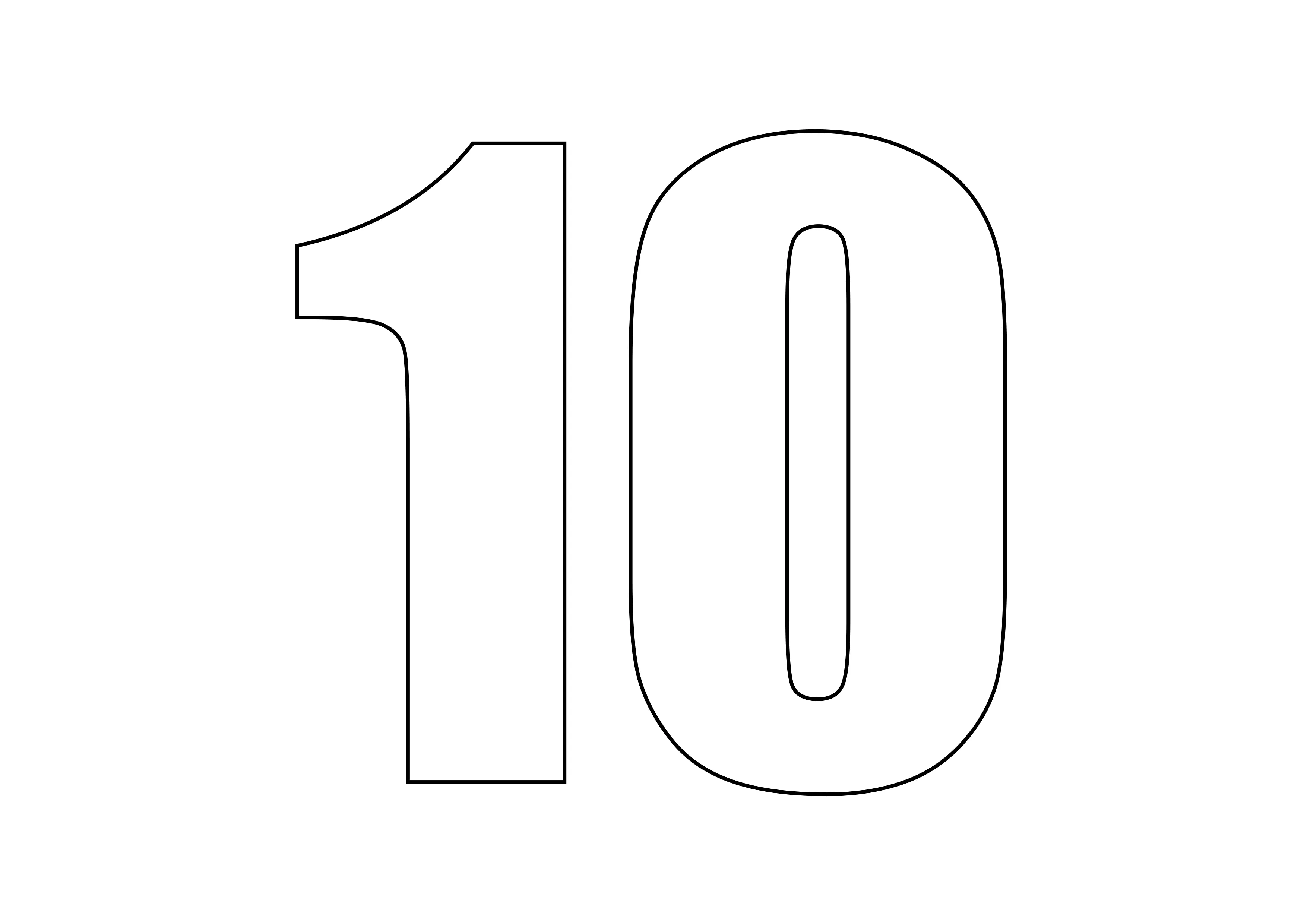 29.10. Цифра 10 трафарет. Цифра 10 раскраска. Цифра 10 для распечатывания. Число 10 раскраска.