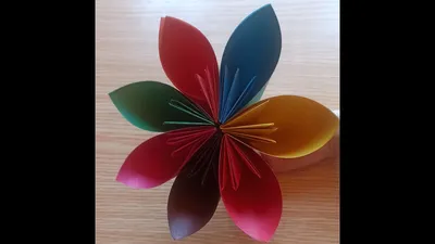 Как сделать цветик семицветик из бумаги своими руками. How To Make Flower  Out Of Paper - Easy! - YouTube