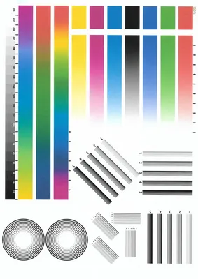 Тестовая страница для цветного и черно белого принтера