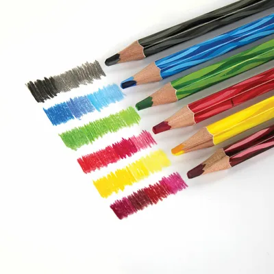 Купить 12 шт. концентрические цветные карандаши радуги, цветные карандаши  для рисования Kawaii, набор цветных карандашей для детей, цветные карандаши  для рисования, школьные цветные карандаши | Joom