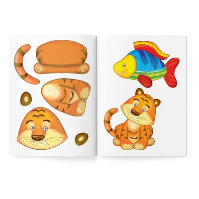 Пазлы головоломка из дерева,фигурные деревянные пазлы цветные в виде  животных тигр для детей. (ID#1550963655), цена: 284 ₴, купить на Prom.ua