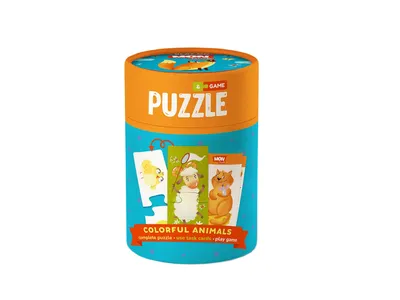 Пазл-игра DoDo Mon Puzzle Цветные животные (200100) - купить по выгодной  цене в Киеве - Интернет-магазин детских товаров Raiduga