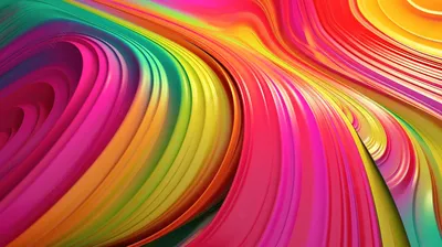 красочные яркие цветные обои в стиле волны, 3d визуализация абстрактный  красочный фон баннера, Hd фотография фото фон картинки и Фото для  бесплатной загрузки