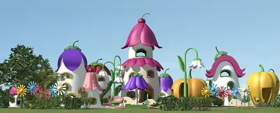 Детская площадка “Цветочный город” - Национальный институт дизайна