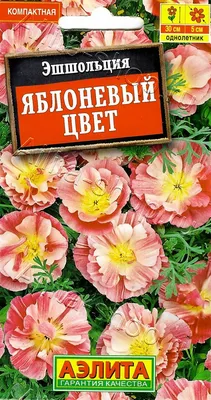 Семена цветы \"Эшшольция Яблоневый цвет\" купить по цене 59 ₽ в  интернет-магазине KazanExpress