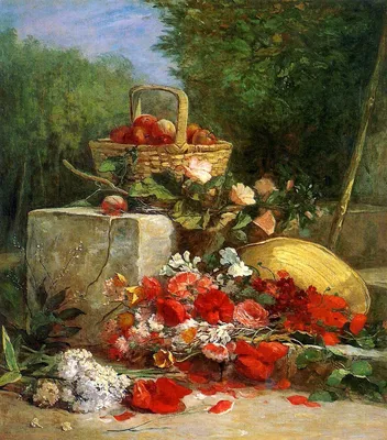 Пьер Огюст Ренуар - Цветы и фрукты, 1889, 54×66 см: Описание произведения |  Артхив