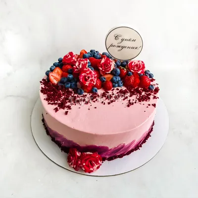 Белый торт с розовыми цветами | Desserts, Cake, Frosting