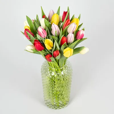 Тюльпаны в вазе | Тюльпаны, Цветочный, Букет цветов