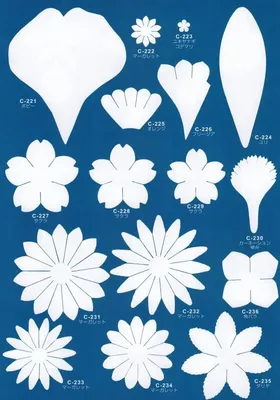Трафареты: цветы из фоамирана - 33 Поделки | Как сделать цветок из бумаги,  Поделки, Шаблон цветка
