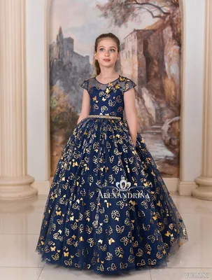 Бальное платье VG0287 | alexandrina | Цыганские платья, Пышное платье,  Платья с цветами для девочек